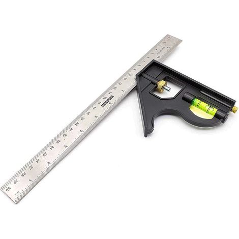 Squadra Combinata con Livella bolla 12" 300mm Squadra Regolabile Multiuso (1/5)