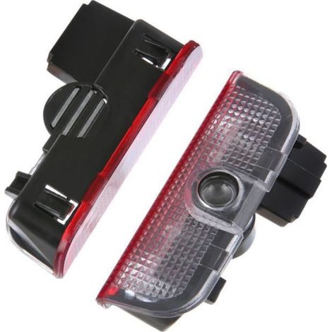 Lumière De Bienvenue - LED DC12V-24V 5W - Pour Porte De Voiture - Compatible VW Passat CC Magotan Tiguan Scirocco Golf Jetta - 2 Pièces (1/4)