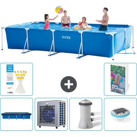 Rechteckiger Frame Pool - 450x220x84 cm - 7-teilig S106 (1/5)