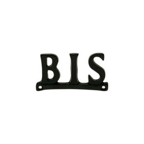 Ouvre&Déco – Numéro de porte en fer noir – Entraxe fixation 66 mm – Largeur 76 mm – Hauteur 43 mm – Épaisseur 4 mm – Vis bois incluses