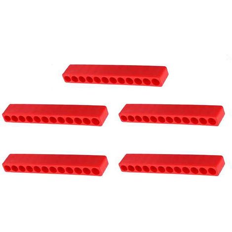 Sollbry Support Porte-Embouts 5 pièces 12 Trous Bande de Stockage d'embouts Tournevis Tige hexagonale Porte-Carte Vent tête Bandes de Caoutchouc Souple (1/5)