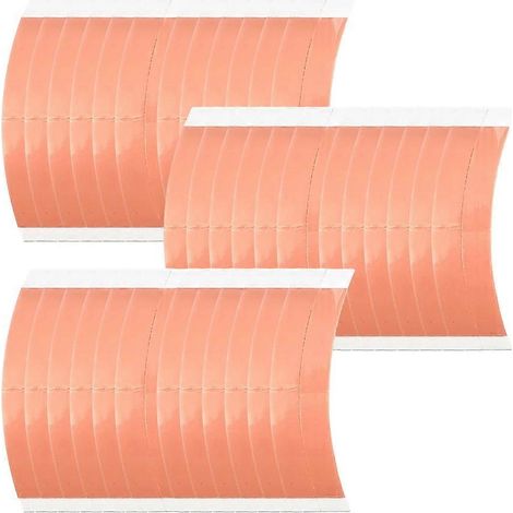 36 bandes adhésives double face rouges imperméables à forte tenue pour toupets et perruques à dentelle (1/5)