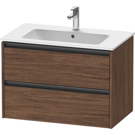 Duravit Ketho.2 bâti-support pour lavabo suspendu, 2 tiroirs,