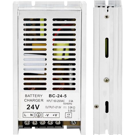 Chargeur de batterie pour générateur, alimentation intelligente BC-24-5 160-250 V, chargeur de maintien de charge 24 V (1/5)