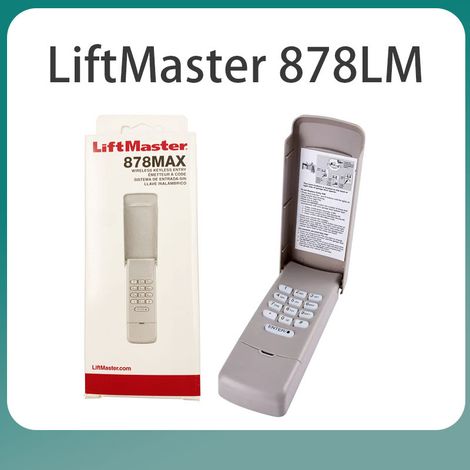 Clavier à Code LiftMaster 878MAX Télécommande de Garage Ouvre-Porte Sans Clé Serrure à Code Numérique (1/5)