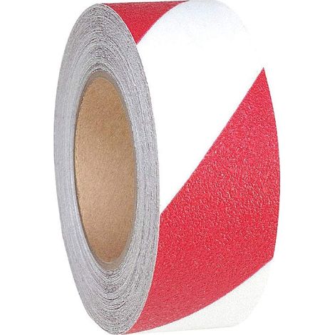 Nastro adesivo antiscivolo bianco/rosso per scale e pavimenti 50 mm Larghezza - 50mm x 3MT (1/3)