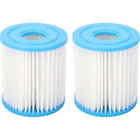 Cartouche de Filtre Type H - Compatible 29007E 28601EG - Rechange Piscine Spa Ø9cm H10cm Lot de 2 (1/5)