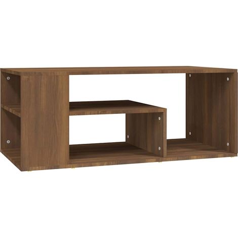Maison Exclusive - Tavolino Salotto Rovere Marrone 100x50x40cm Legno Multistrato (1/5)