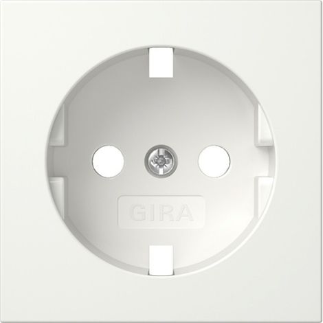 Gira Abdeckung für Schutzkontakt-Steckdose System 55, 16A 250V, Reinweiß, 492027