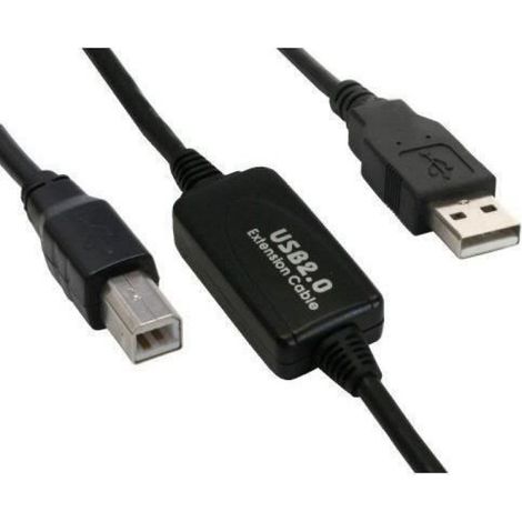 - Câble USB 2.0 actif, A à B, 10m