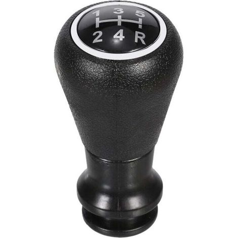 Tête de pommeau de levier de vitesse 5 vitesses pour Peugeot 406 207 Noir (1/5)