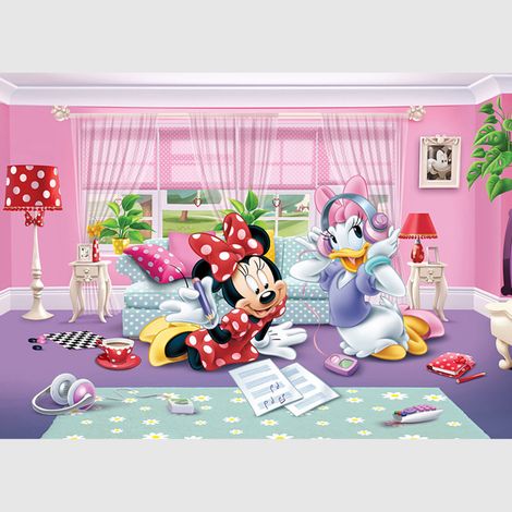 Papier peint intissé - Minnie et Daisy de Disney - 360x254 cm (1/3)