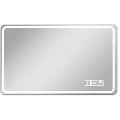 Miroir LED de salle de bains sans cadre 60x120 cm antibuée, 3 couleurs et variateur (1/5)