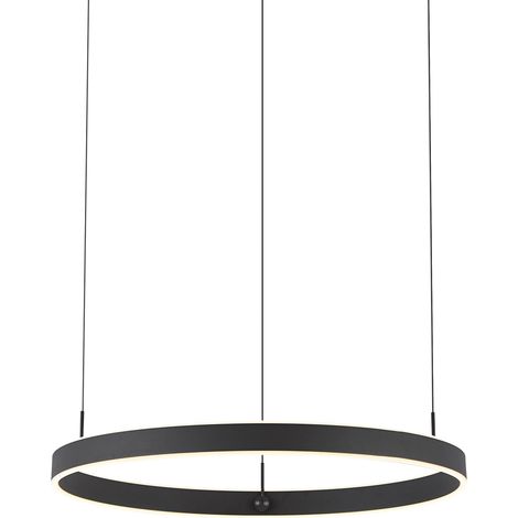 QAZQA Design-Pendelleuchte schwarz 3-Stufen-Dimmbar - Titmus