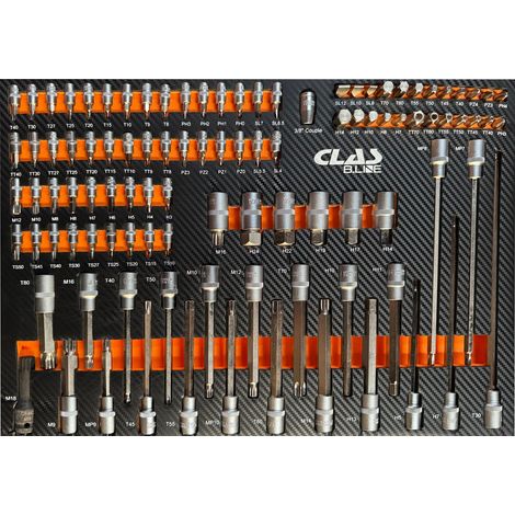 Insert embouts (102pcs) - OS 1308BL - CLAS Equipements