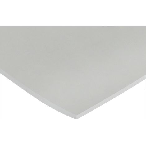 Plaque caoutchouc Silicone blanche, 600mm x 600mm x 3mm ( Prix pour 1 )