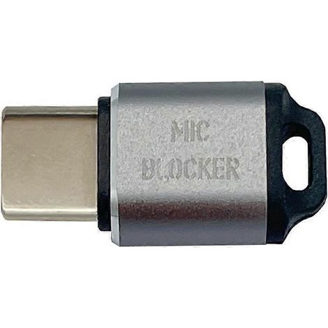 Blocage du microphone USB-C, protection sonore du microphone, gris (1/5)