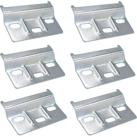 Rail de suspension Plaque de fixation Support Armoires Meubles 6 PCS Rail de suspension pour meubles 60mm Armoires de cuisine Armoires Meubles Garde-robe (Argent)
