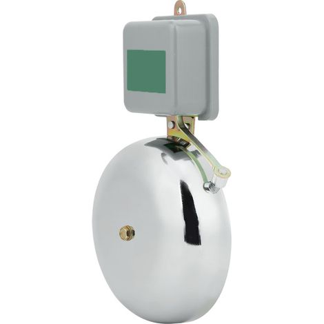 Elektrische Schulglocke, funkenfrei, mit externem Schlagmechanismus, Edelstahl, 150 mm, 220 V Wechselstrom (1/5)