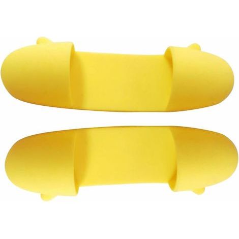 paio di mini pinzette in silicone per le dita, guanti da forno termoisolanti, pinze antiscottatura per tenere ciotole, piatti e padelle (gialle) (1/5)