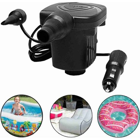 Pompe à Air électrique Portable DC 12V, gonflage pour bateau en caoutchouc, lit gonflable, anneau de natation flottant 80W (1/5)