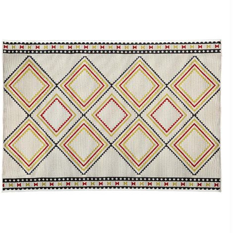 Tapis Extérieur 100x150 cm Losange en Polypropylène - SILUMEN (1/5)