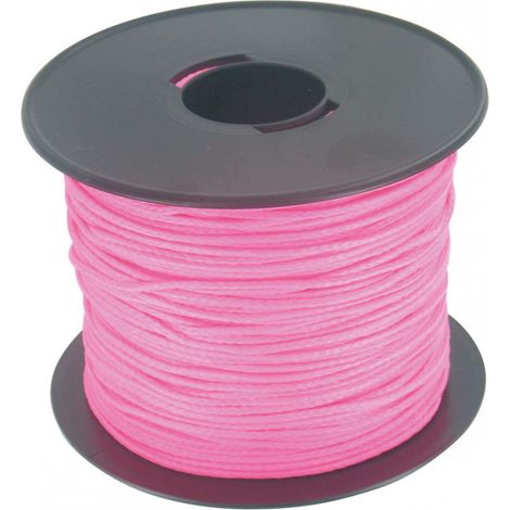 Doble de cuerda trenzada Rosa Fluorescente 1,5 mm - 100 m