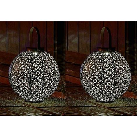 2 x Smart Garden Damasque Lantern Silhouette Solar Light Garden LED 1080910 (1/3)