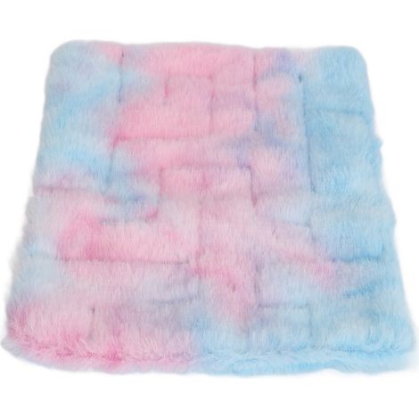 Tapis labyrinthe à billes apaisant en flanelle douce tie-dye, bleu clair, idéal pour soulager le stress et l'anxiété des enfants. (1/5)