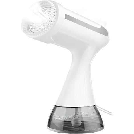 1 couleur : Blanc Matériau : ABS Norme européenne AC220V Défroisseur vapeur portable pour vêtements à usage domestique.