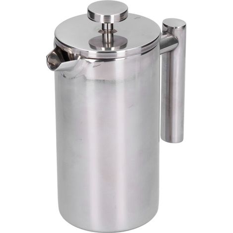 Cafetière à piston 800 ml avec pichet isotherme à double paroi, Presse franaise Pot en acier inoxydable Double couche Portable presse franaise cafetière pour la maison en plein air Camping voyage