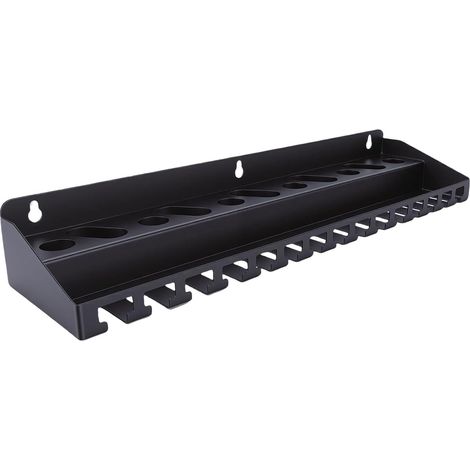 Vise Handle Holder, Wall-Mounted Clamp Storage Rack with 3 Slot Sizes for Garage Workshop Tool Organizer (1/5)