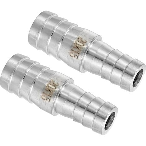 2Pcs Raccord De Tuyau Réducteur Acier Inoxydable 20mm à 15mm (1/5)