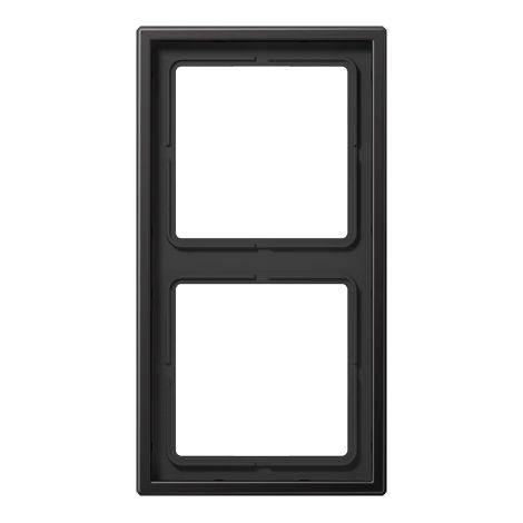 Jung Marco 2 veces, LS 990, IP 44, aluminio lacado, dark, montaje vertical y horizontal AL 2982 D