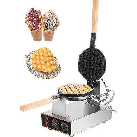 Gaufrier/Crêpière/Pâtisserie 220 V 1400 W, revêtement antiadhésif, acier inoxydable électrique (1/5)