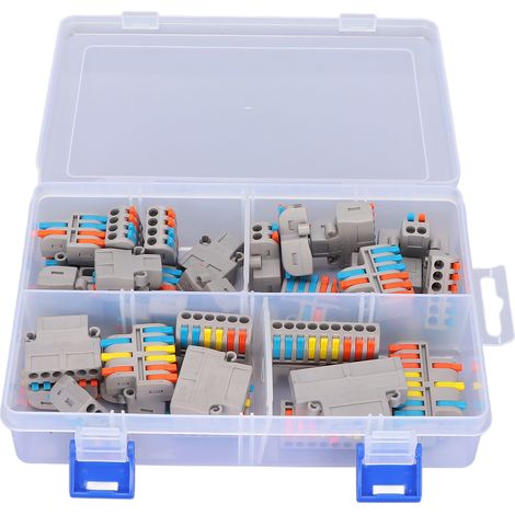 30 pièces Connecteur de fil électrique à levier, kit de bornes de jonction DF-42 DF-62 DF-63 DF-93 (1/5)