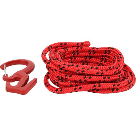 Zinklegierung Outdoor Camping Klettern Wandern 9 Karabiner Seilspanner Schnellverschluss Haken mit Federhaken Rot (1/5)