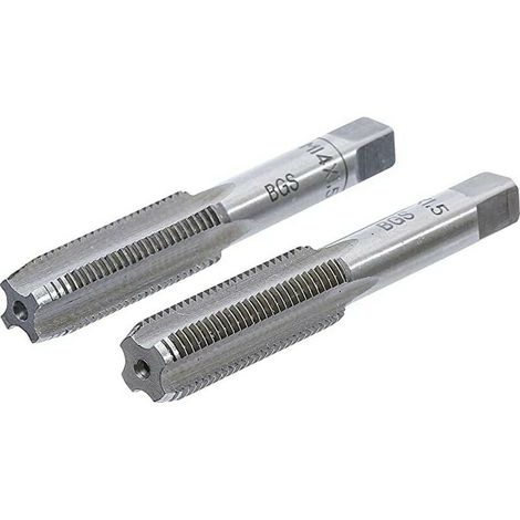 Taraud - M14 x 1.50 mm - Acier à Outils GCr15 - Ébaucheur et Finisseur - Pour Filetage Métallique - Lot de 2