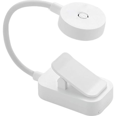 Mini lampe à pince pour aquarium, rechargeable par USB, 1800 mAh, rotation à 360°, lampe LED étanche, conception ultra-mince et économe en énergie.