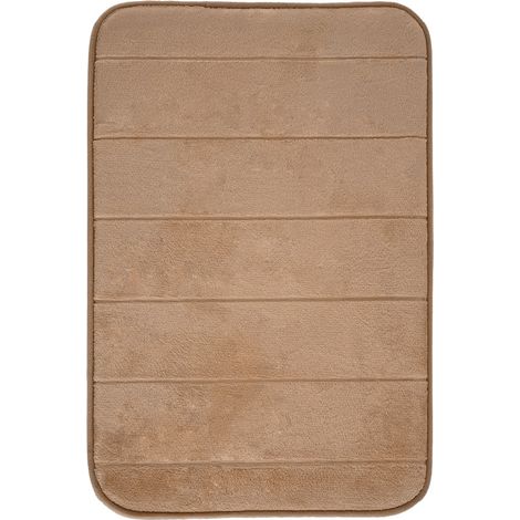 Alfombra de baño de espuma beige 40x60 cm