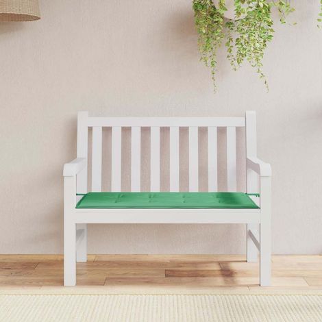 Coussin de banc de jardin-Coussin de banquette de jardin vert 120x50x4 cm tissu oxford (1/5)