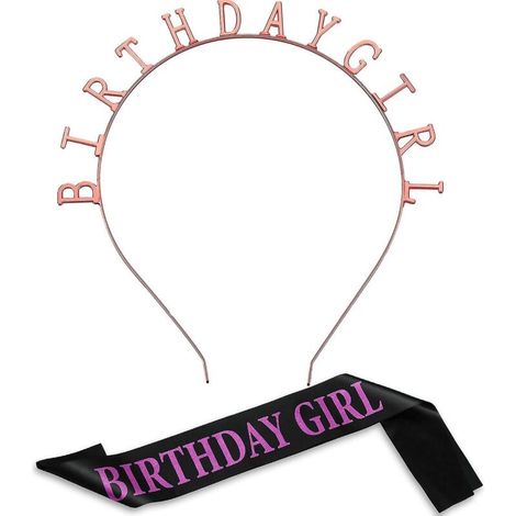 Ensemble coiffe et écharpe en satin doré pour décoration de fête d'anniversaire de fille (1/5)