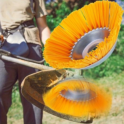 Tête de coupe en nylon de 8 pouces, Tête rotative en nylon pour tondeuse à gazon, Coupe-bordures pour jardin et pelouse (1/5)