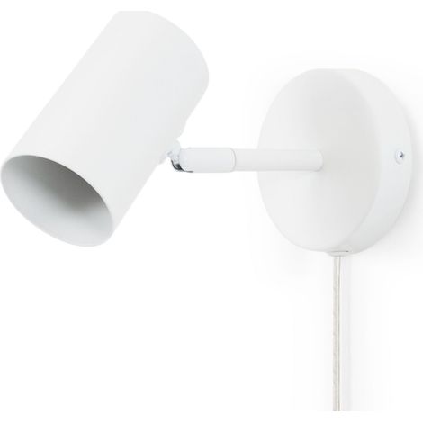 Aplique De Pared Interior Orientable "Ben" Con Cable Y