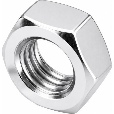 Ecrou M12 INOX A2 Hexagonal Ø 12mm, LOT DE 10 Pcs (1/5)