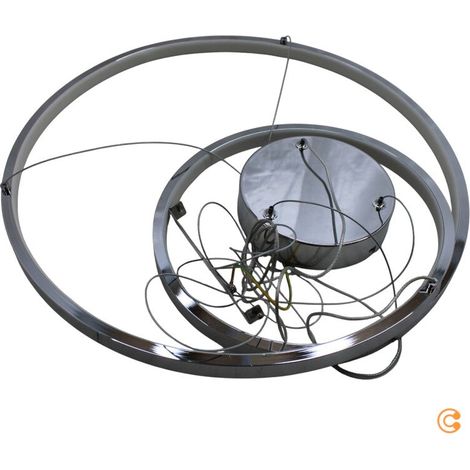 [GEBRAUCHT] B-Ware Lucande Pendelleuchte Hängelampe LED silber Wohnzimmer Leuchte 50 cm 3000 K 30 W (1/2)