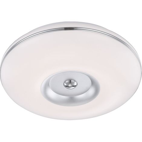 15 Watt LED Deckenleuchte Aluminium Nickel Leuchte Deckenlampe Beleuchtung Globo 41707