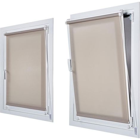 Estor enrollable clip & fix piedra 150 x 180 cm (1/3)