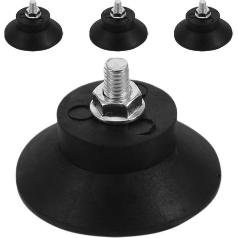 Pieds en caoutchouc anti-vibrations avec filetage M8, lot de 4, (1/5)