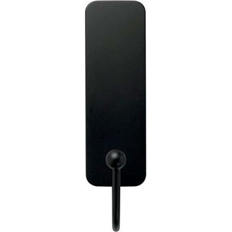 3M COMMAND Doppelter Badezimmerhaken zum Aufkleben, schwarz COMMAND